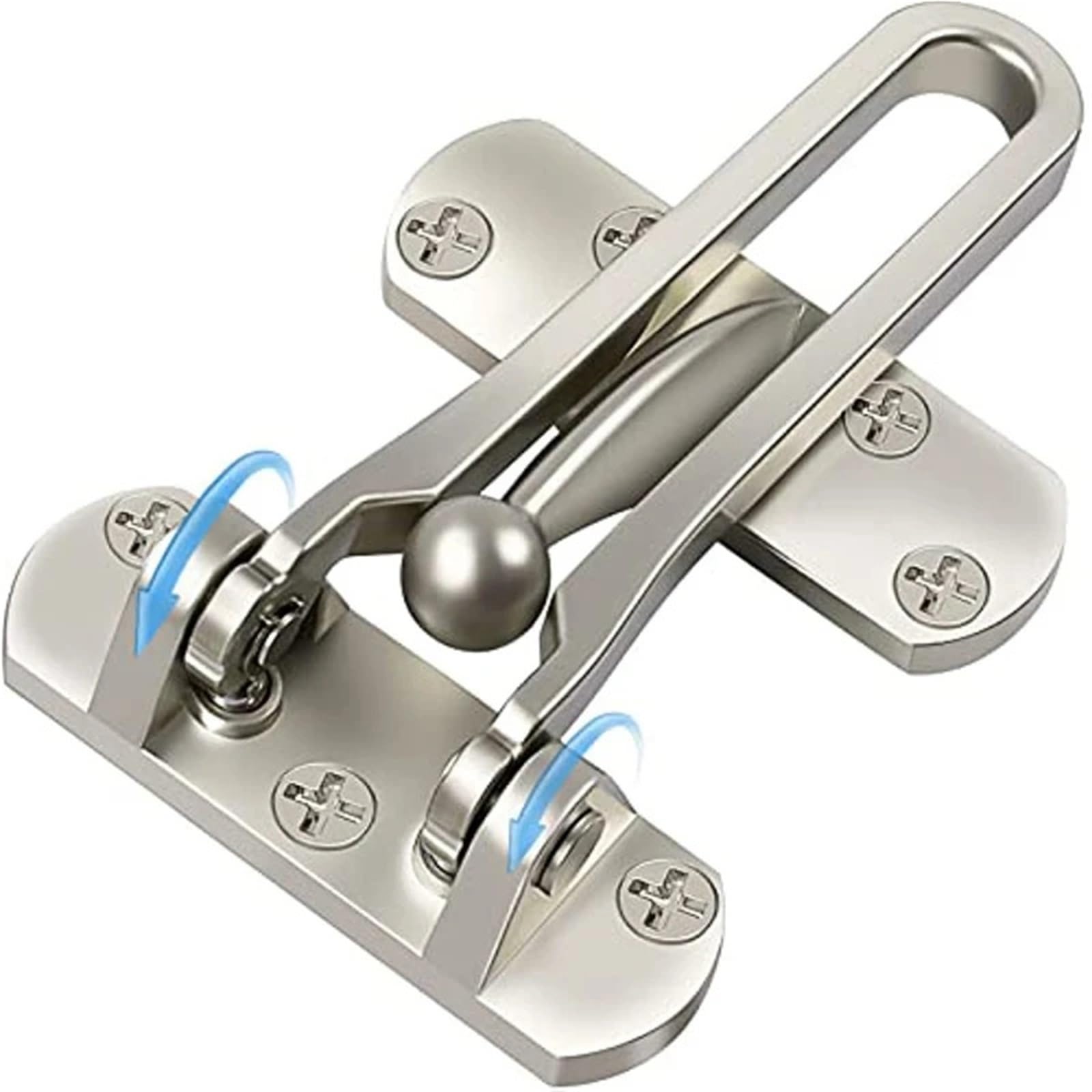 Serrure de porte muette avec moraillon en bronze anti-bruit pour chambre