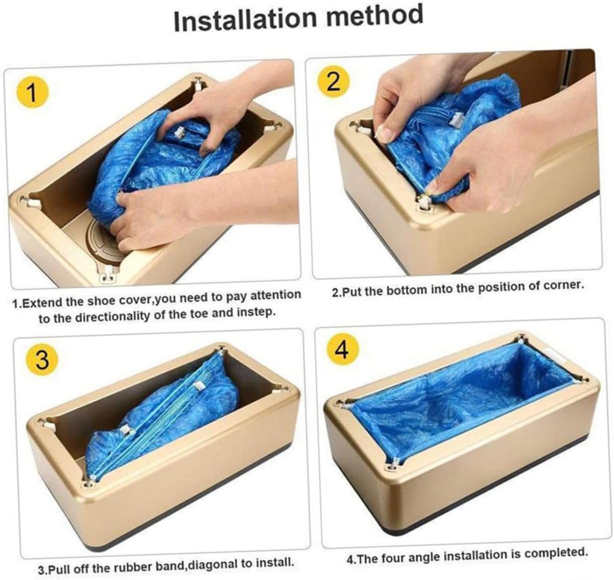 100pcs Rain Shoe Covers T-buckle Disposable Replacement for Shoe Cover Machine Home Outdoor Use