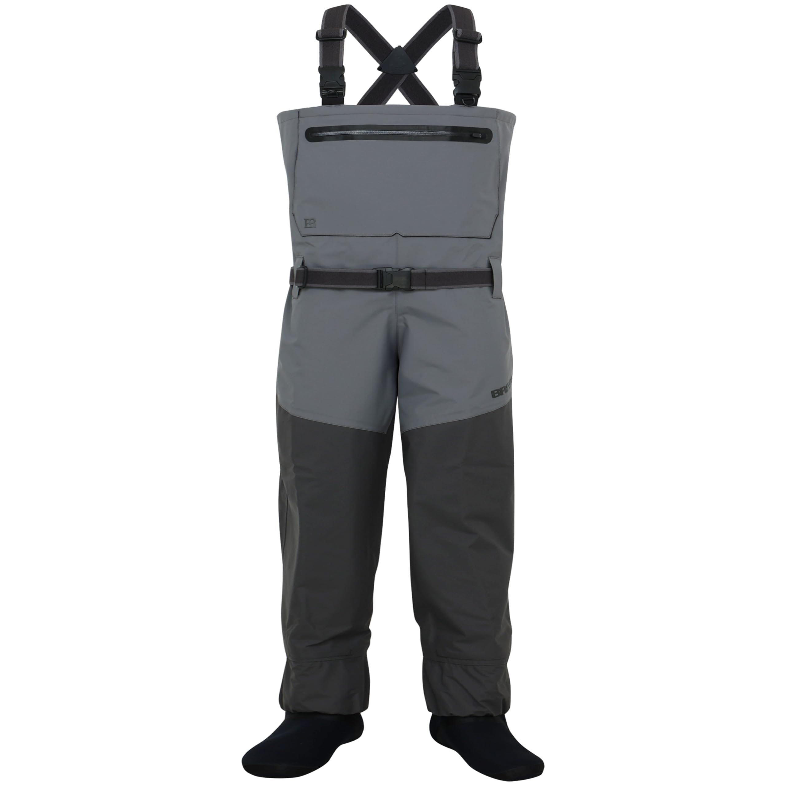 BRIVER MAX COMFORT Breathable Waterproof Chest StockingFoot Stout Wader for Fishing, Hunting, Kayaking