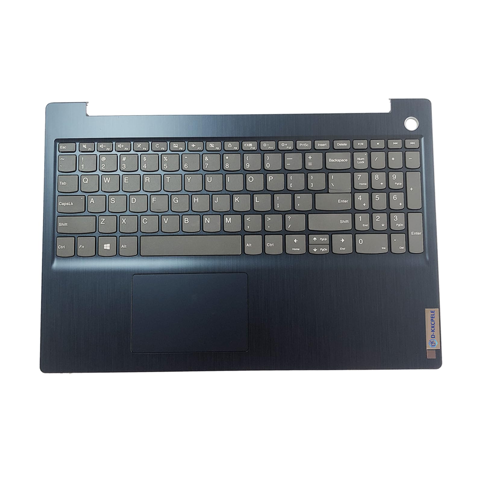 D-KXCPELE Laptop Palmrest Upper Case with Keyboard and Touchpad Assembly Replacement for Lenovo Ideapad 3 15ada05/3 15IML05 5CB0X57566 5CB1D01998 Blue