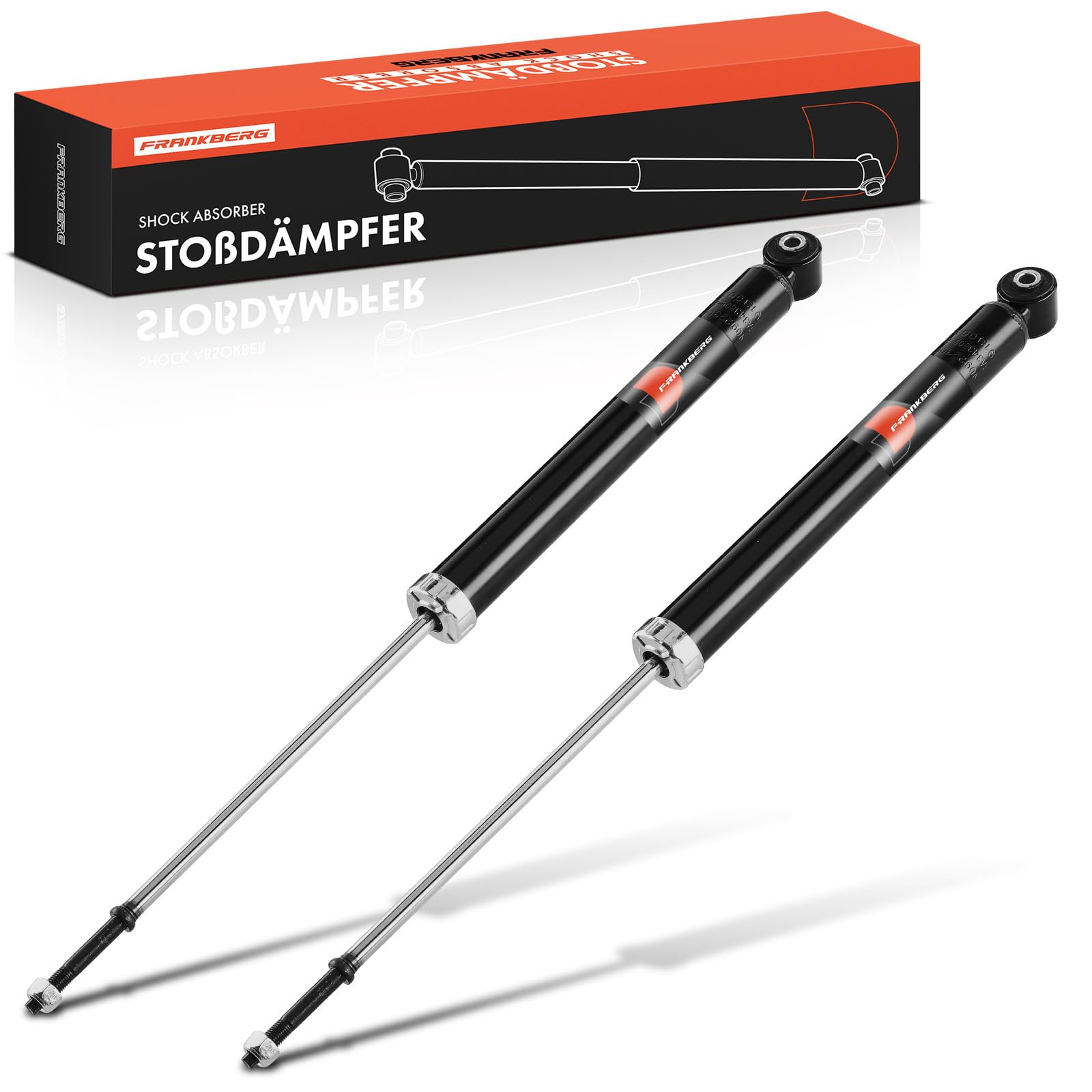Frankberg 2 ammortizzatori posteriori da 621 mm a pressione di gas 343809 | Compatibile con: Yaris P13, Yaris Box/Hatchback P13, Yaris P9, Charade VIII
