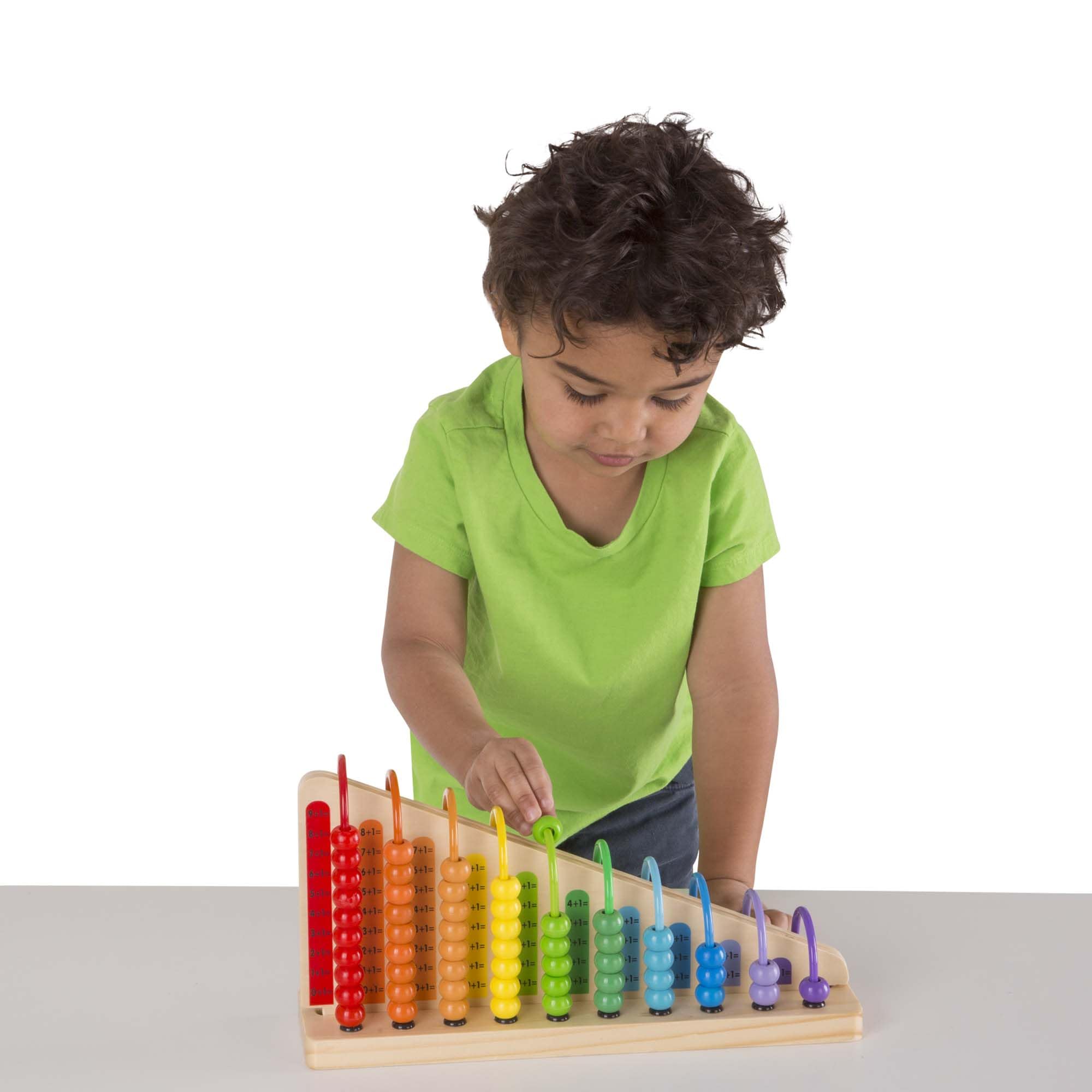Melissa & Doug - Abakus: Lernspielzeug - Abakus mit 55 bunten Perlen und 2 austauschbaren Holzbrettern für Kinder