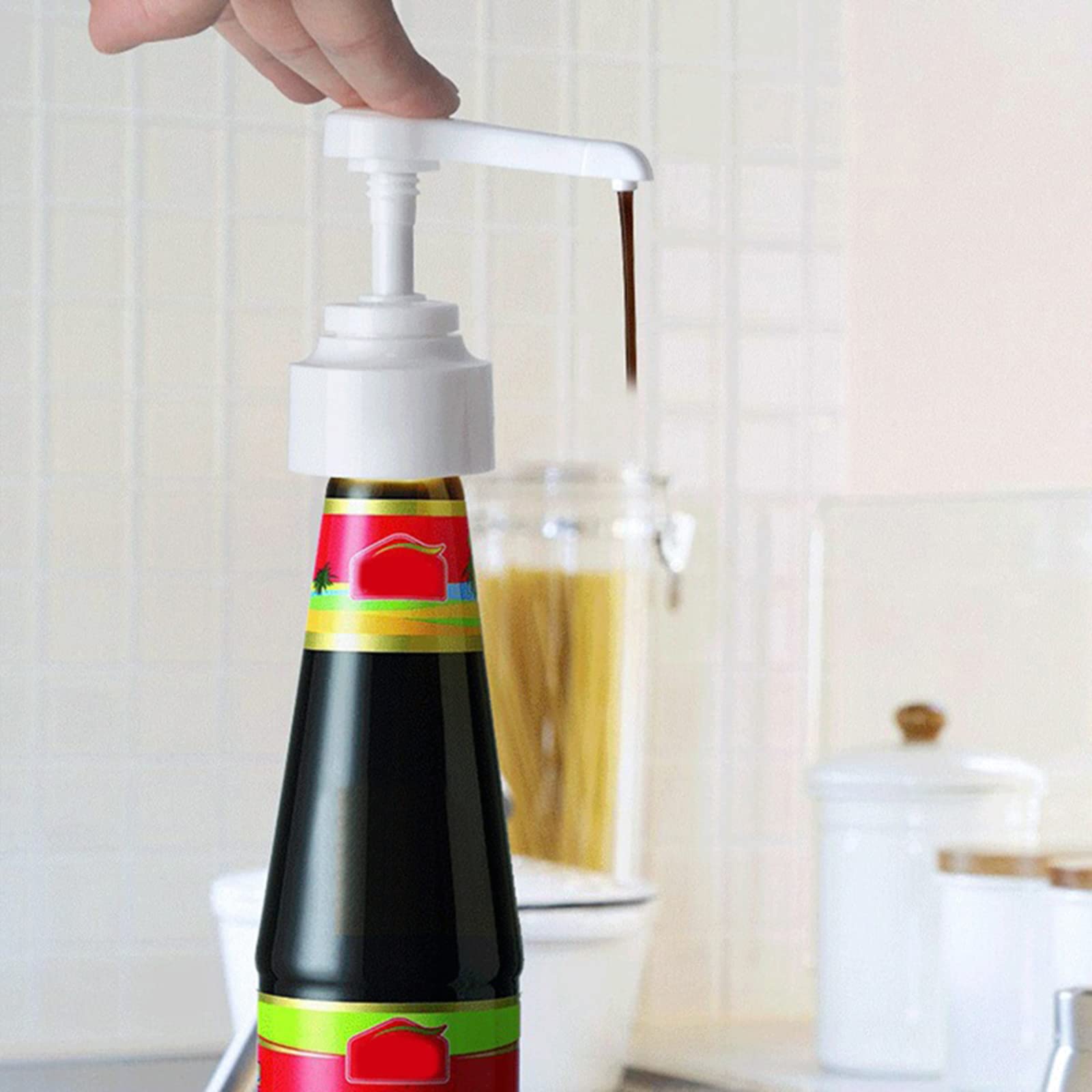 Dispenser per bottiglie dispenser a pompa 5 pz/set dispenser liquido artefatto per casa cucina bagno salsa shampoo bottiglie