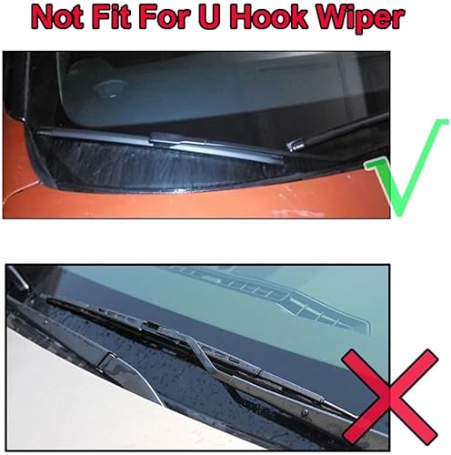 Miniatura 2 de Escobillas de limpiaparabrisas delantero compatibles con Renault Dacia Lodgy 2016-2023 para parabrisas de ventana, automóvil, cepillos de lluvia de