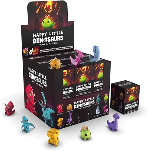 Miniatura 3 de Unstable Games TeeTurtle Happy Little Dinosaurs - Mini figuras de vinilo serie caja misteriosa, color negro