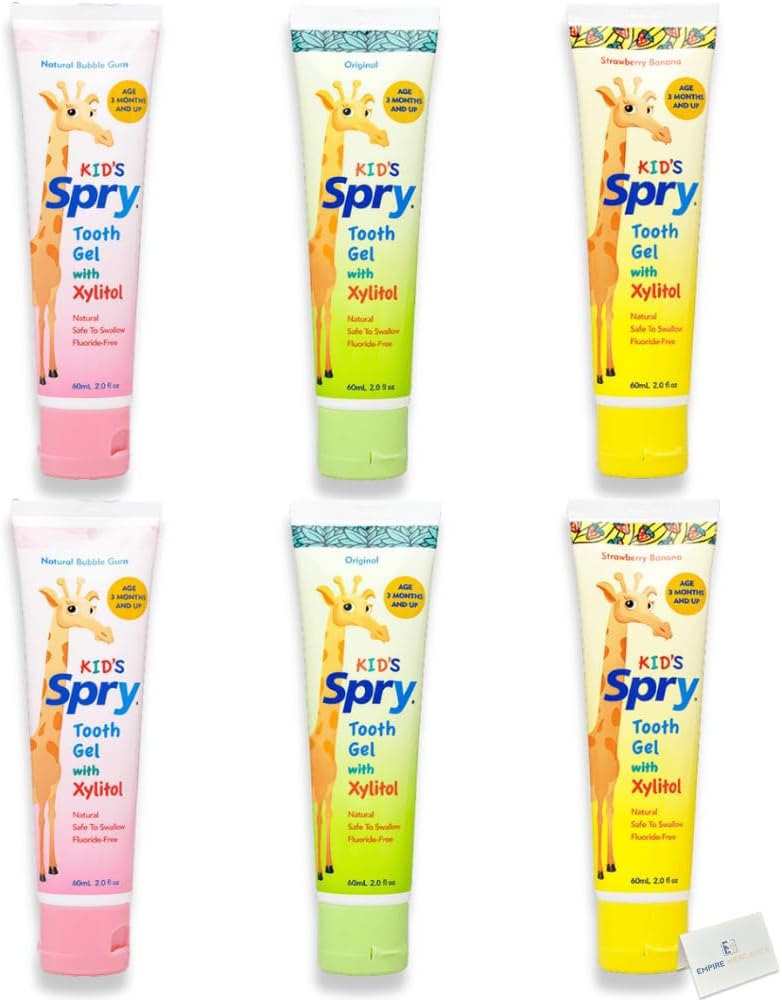 Spry Kids Toothpaste with Xylitol 2 of Each (Original