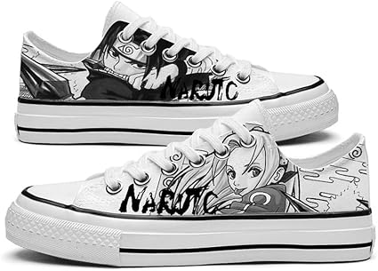 Csqw Naruto Noir et Blanc Low Gang Chaussures de Toile pour Enfants et  Adolescents Unisexes Baskets Chaussures de Cosplay Chaussures de Toile  baskets-36 : Amazon.fr: Chaussures et Sacs