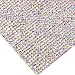 240X400mm Crystal Rhinestone Trim Hotfix Strass Crystal Mesh Banding Bridal Beaded Applique In Sheet For Dresses with 2mm Rhinestones (Crystal-AB)