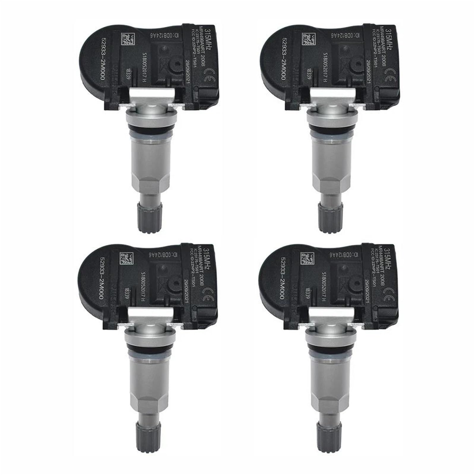 4 szt. 52933-2M000 TPMS czujnik monitorowania ciśnienia w oponach 315 MHz dla Kia forte dla Optima dla Rondo do monitora Sorento