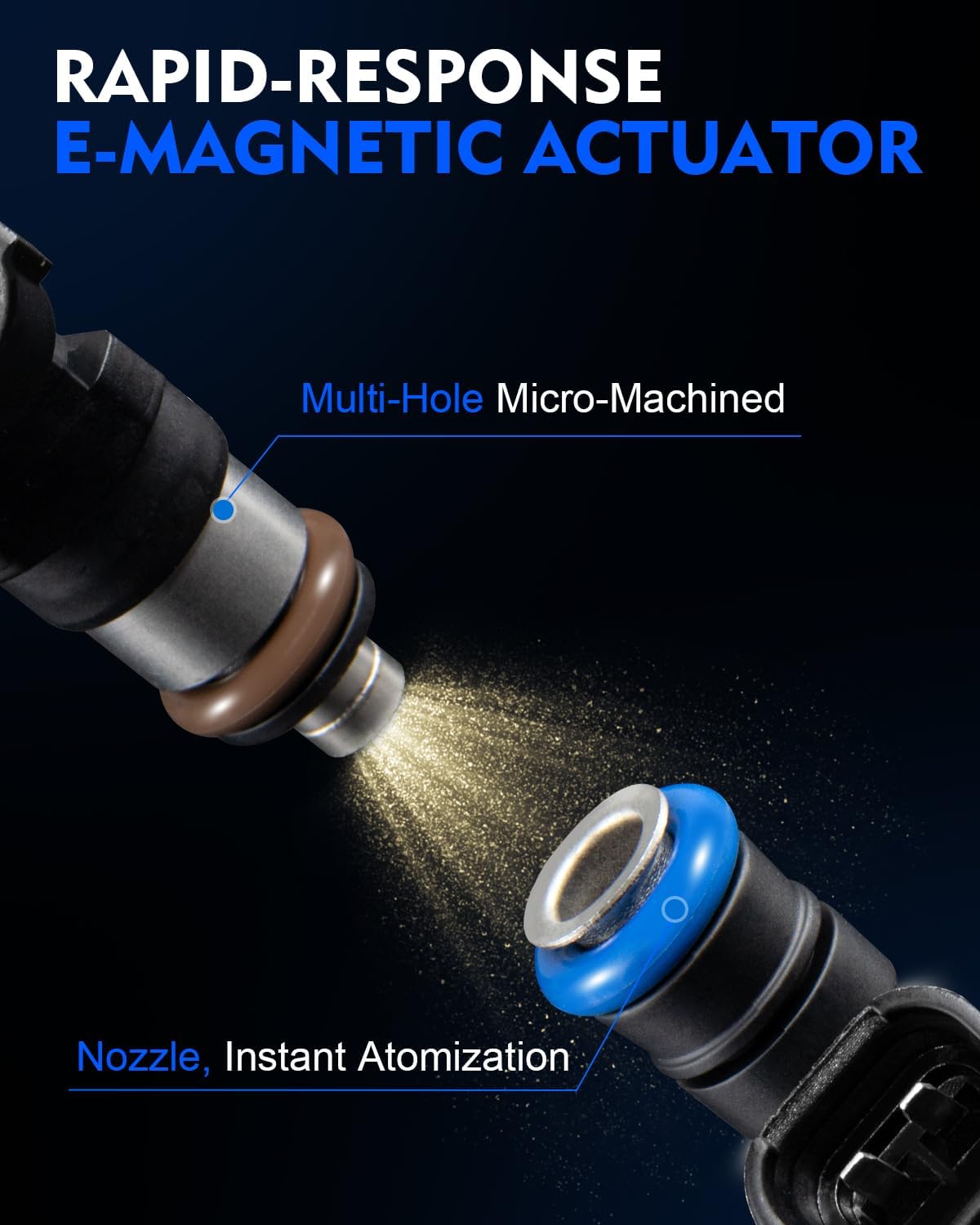 Upgraded 0280158007 Fuel Injectors Fits For:-Nissan Xterra Armada Pathfinder Armada Frontier Pathfinder Titan 4.0L 5.6L 2004 2005 2006 2007 2008 2009 2010 2011 2012 2013 2014 (8)