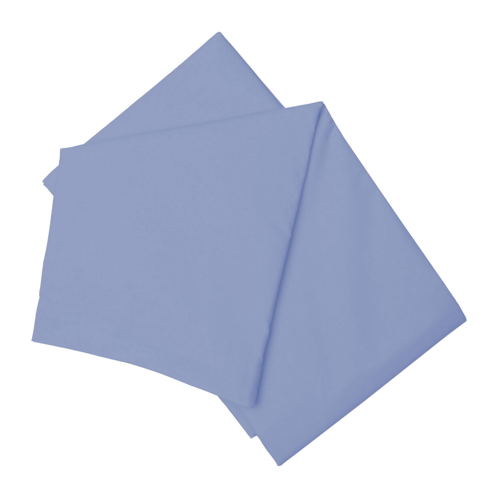 Belledorm Easy Care 200 Thread Count Cotton Polyester Percale Flat Sheet - King - Bright Blue