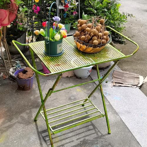 Table pliante métal anti-rouille pour petits balcons exposés - 2