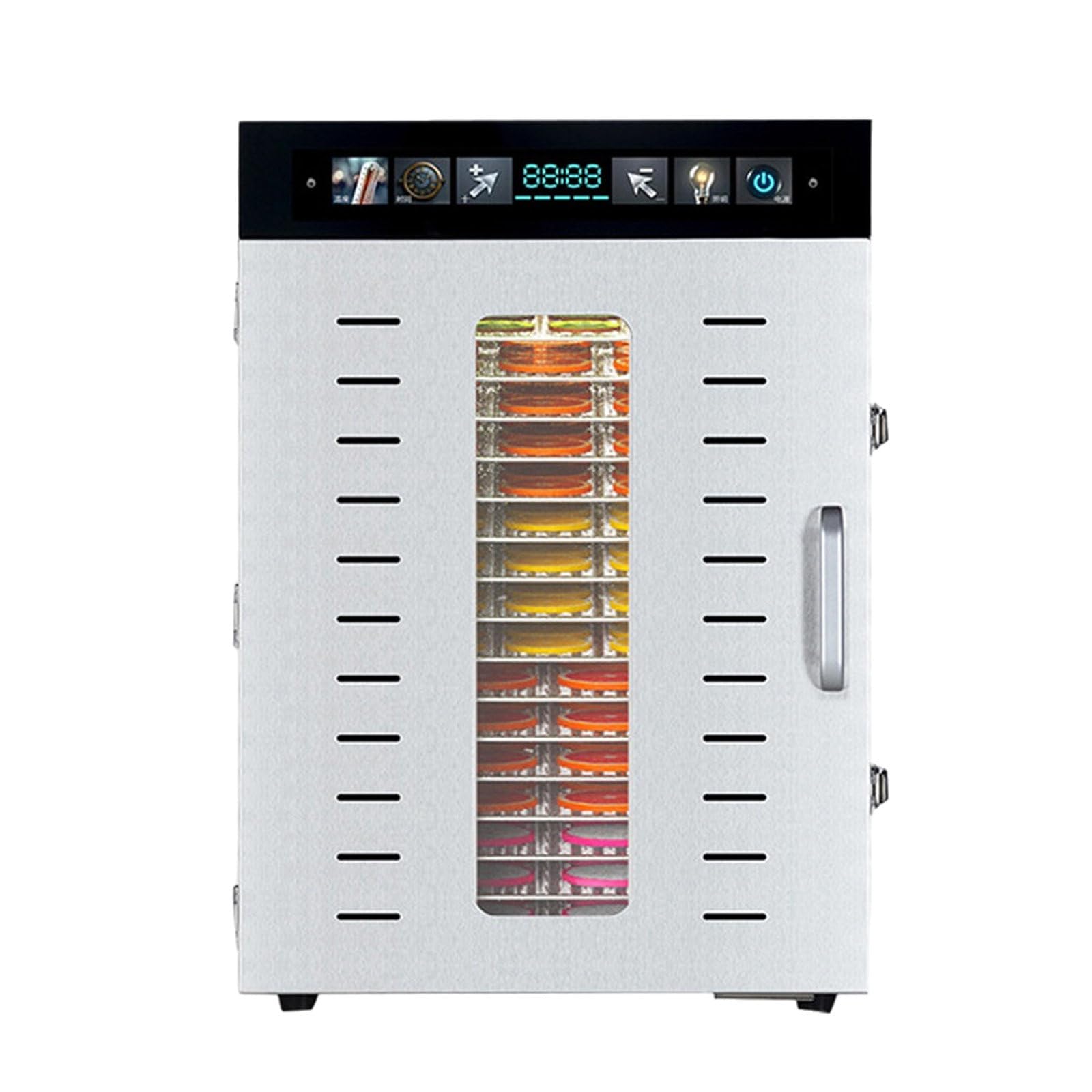 Food Dehydrators 1350W/1375W, Electric Food Dehydrator with 24H Timing and Adjustable Temperature 30~90℃, Stainless Steel Fruit Dryer M
