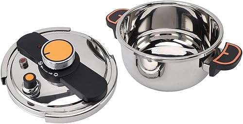 Olla a presión de acero inoxidable eficiente de calentamiento rápido de gran capacidad para cocina del hogar (5L)