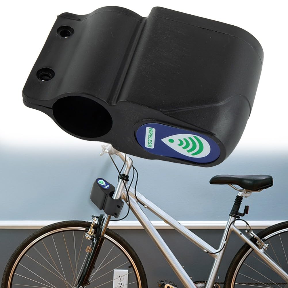 Allarme antifurto per bicicletta, rilevatore di vibrazioni, senza fili, sirena da 95 dB, con telecomando, per mountain bike, bici da strada, ciclomotori