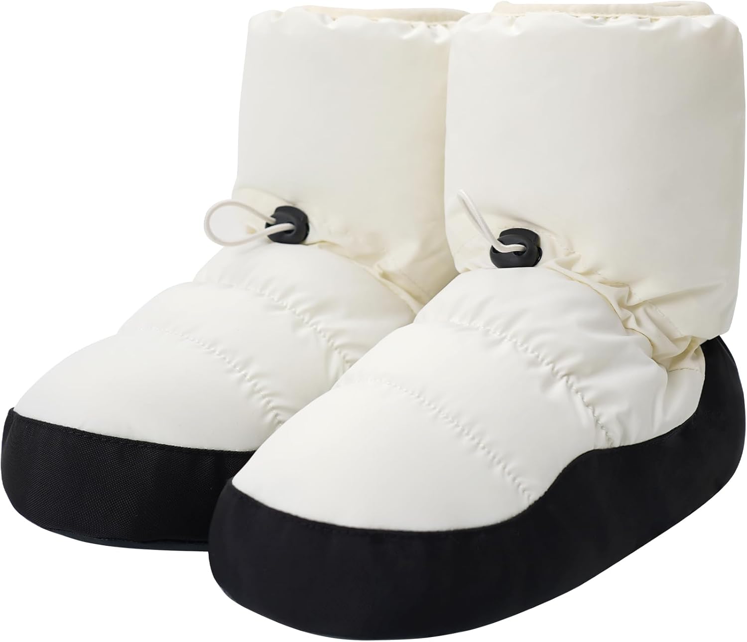 Daydance Teen Girls Women Ballet Warm up Booties Dance Shoes with Adjustable Drawstring