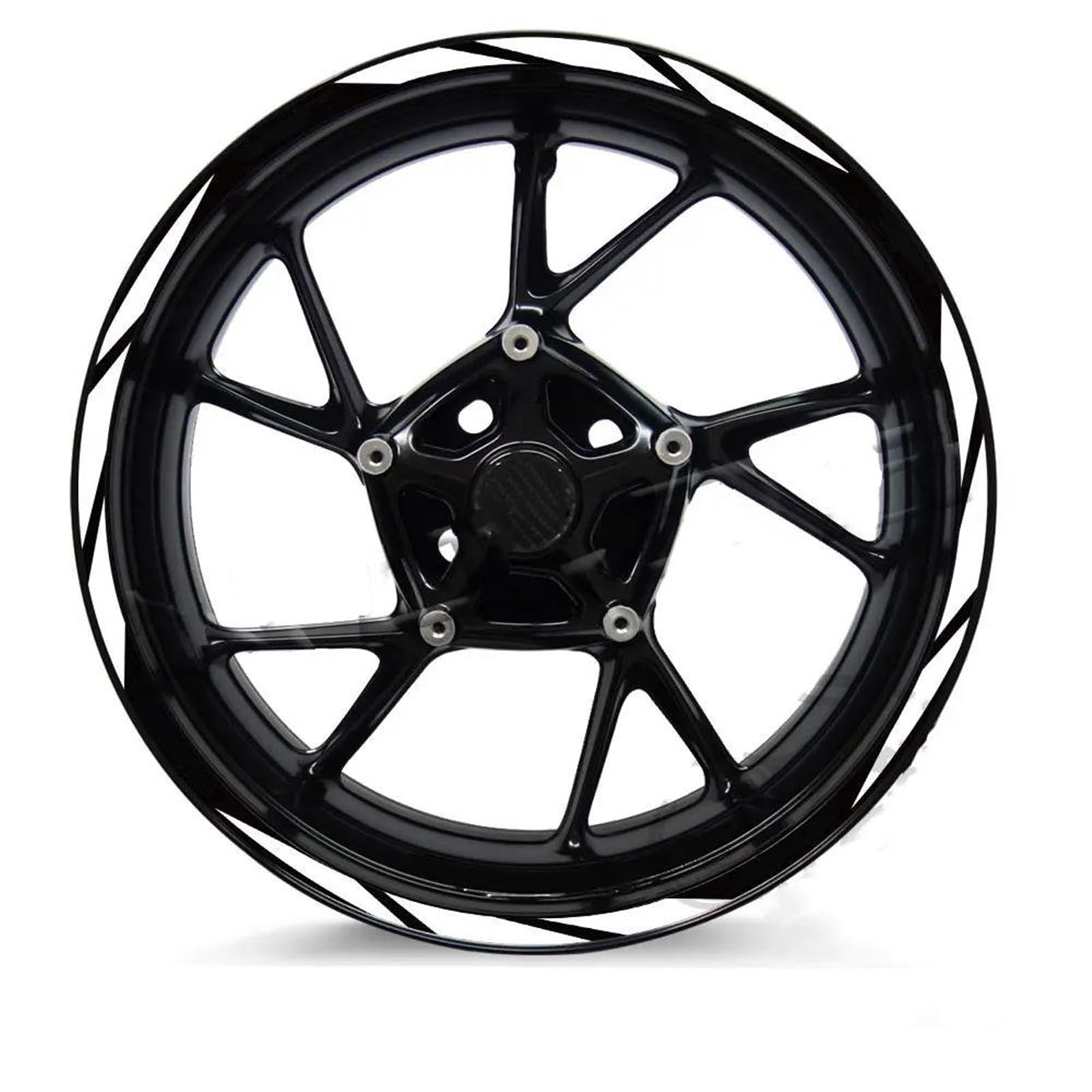 Motorcycle Wheel Sticker Decal for Mv Agusta Brutale RR 1000RS 1000RR Assen 910R 800RR 675 990 750 Motorcycle Wheel Sticker Reflective Rim Decals Waterproof(17 Inch B)