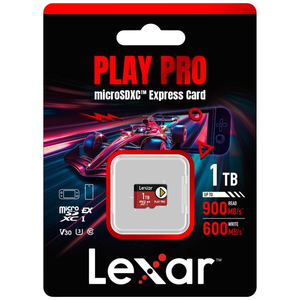 Amazon | Lexar PLAY PRO microSDXC Expressカード 1TB 最大読込900MB