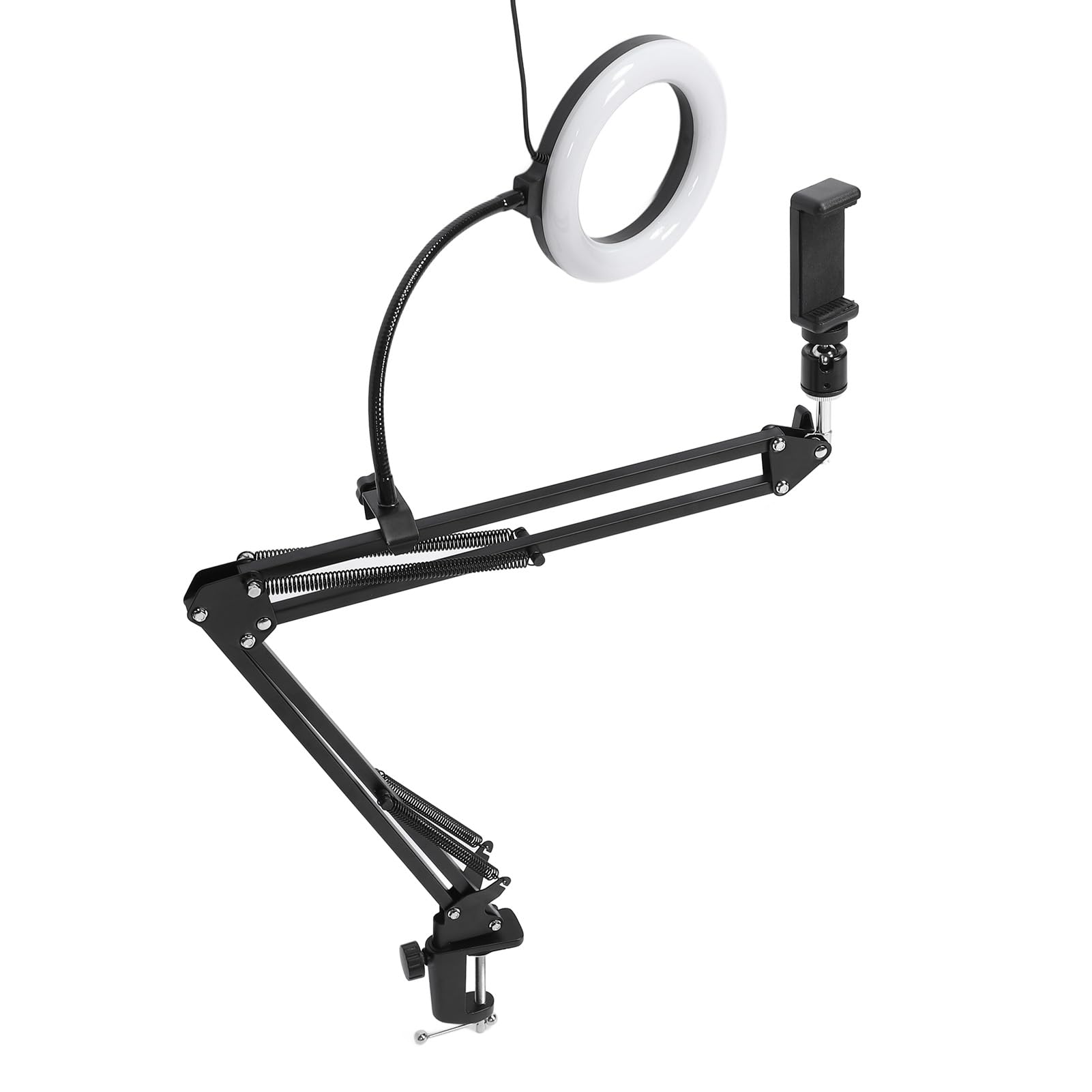 GOWENIC Video Creator Ring Light Arm Desk Clamp Mount