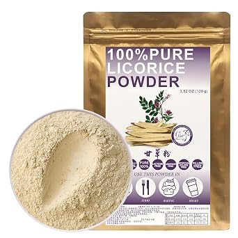 100% Pure Licorice Powder 100g/3.52oz Licorice Root Powder Natural Sweetener Non-GMO | No Added Preservatives