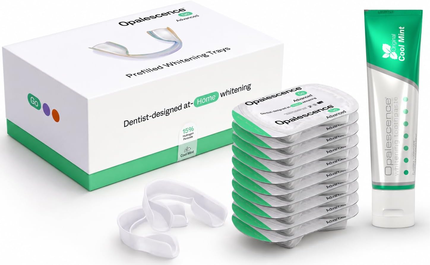 Opalescence Go Advanced 15 Teeth Whitening Trays - Bundle - 5822A-5166T -