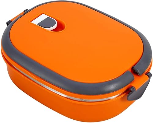 Lonchera aislada de acero inoxidable de 27.1 fl oz, contenedor de alimentos a prueba de fugas de 1 capa con mango arqueado, lonchera Bento con