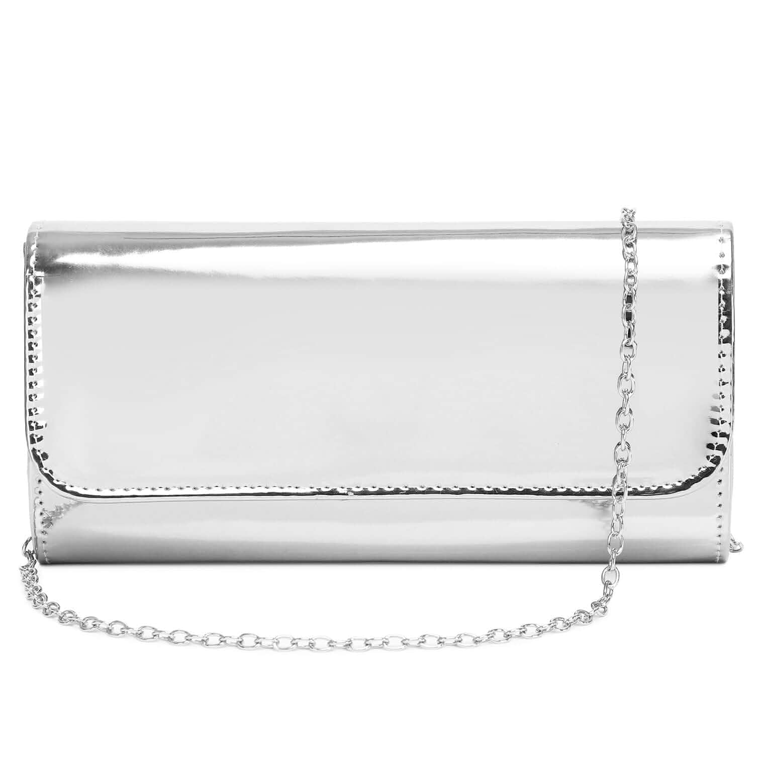 Patent Leather Envelope Clutch Womens Evening Handbag Stylish Shoulder Bag Purse for Christmas Wedding Party Prom
