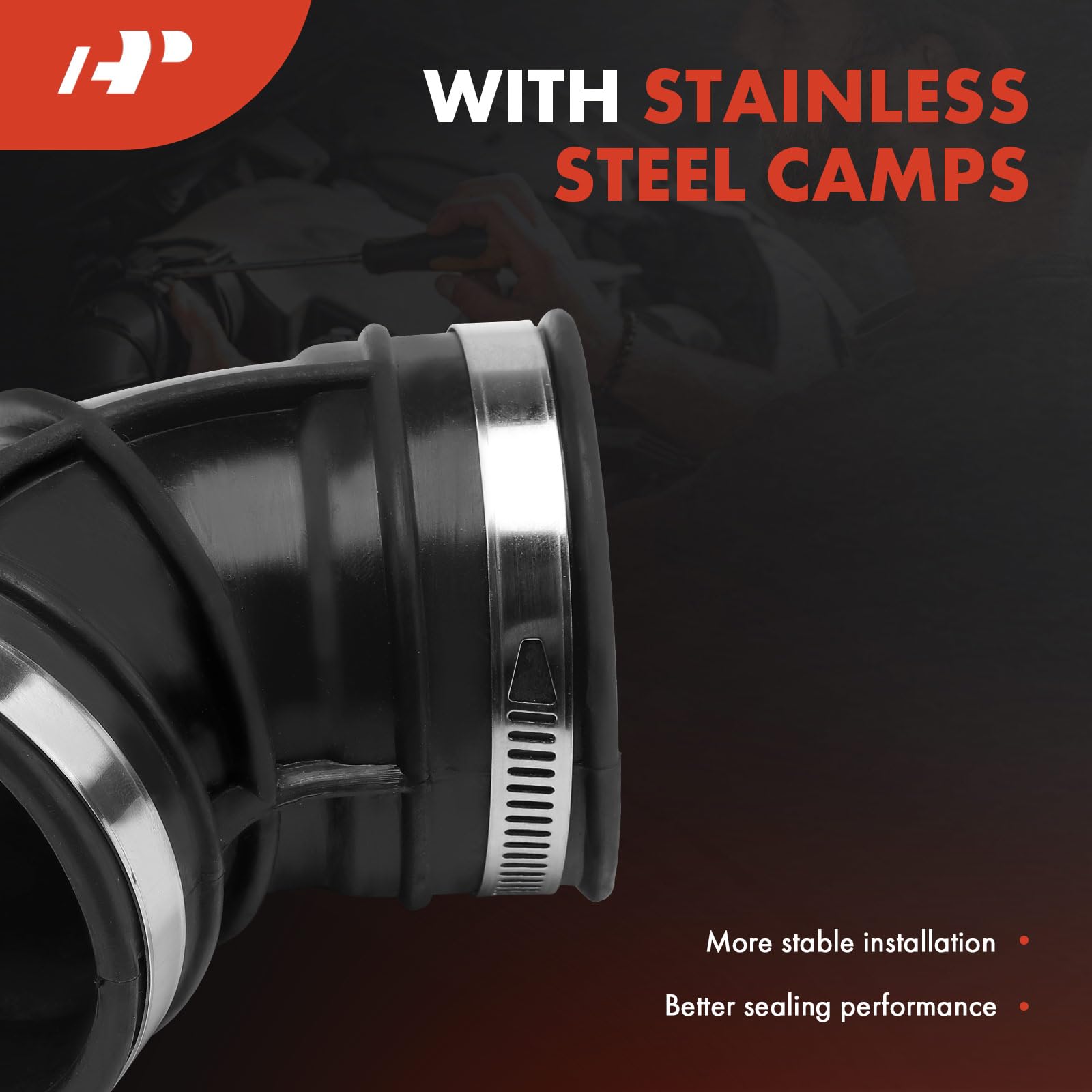 Air Intake Hose Replacement Air Intake Hose With Clamps For Infiniti QX4 & Nissan Pathfinder – Curved Throttle Body Boot, OE Fit Air Intake Nissan - Foto 6