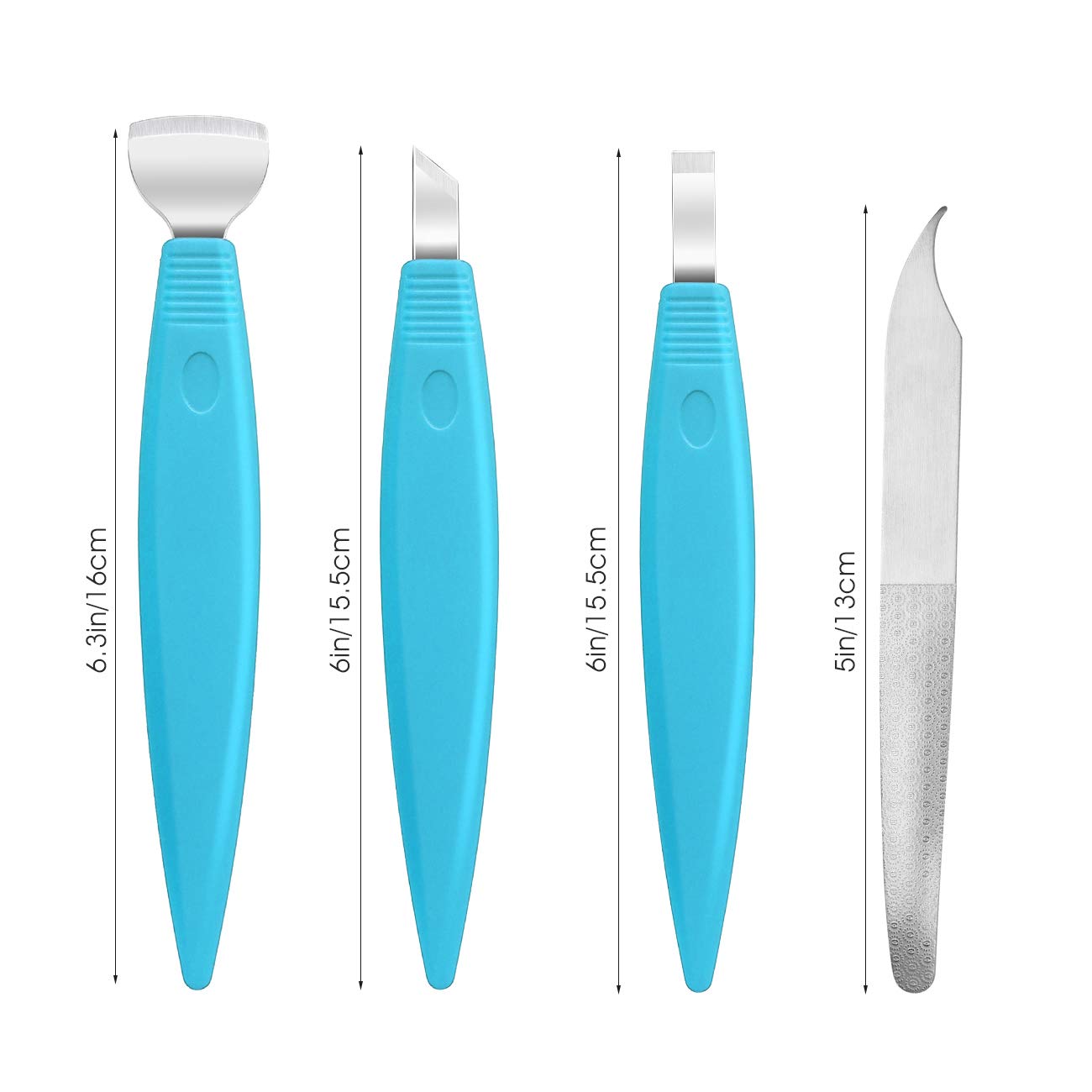 BEZOX Cortacallos de Acero Inoxidable - Rascador de Callos profesional/Cuchillo de pedicura de manicura para cuidados de callos