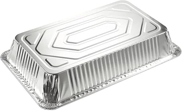Aluminum Foil - Aluminum Foil Pans - 15-Piece Full-Size Deep Disposable Steam Table Pans for Baking, Roasting, Broiling, Cooking, 20.5 x 3.3 x 13 Inches