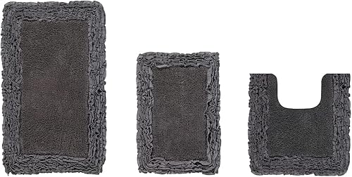 Miniatura 41 de Better Trends Alfombras en forma de corazón de 30 pulgadas, 100% algodón, suave, antideslizante, lavables, absorbentes de agua, para la entrada