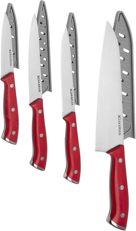 Set Cuchillos Cocina 4 Piezas Acero Inoxidable miniatura 3