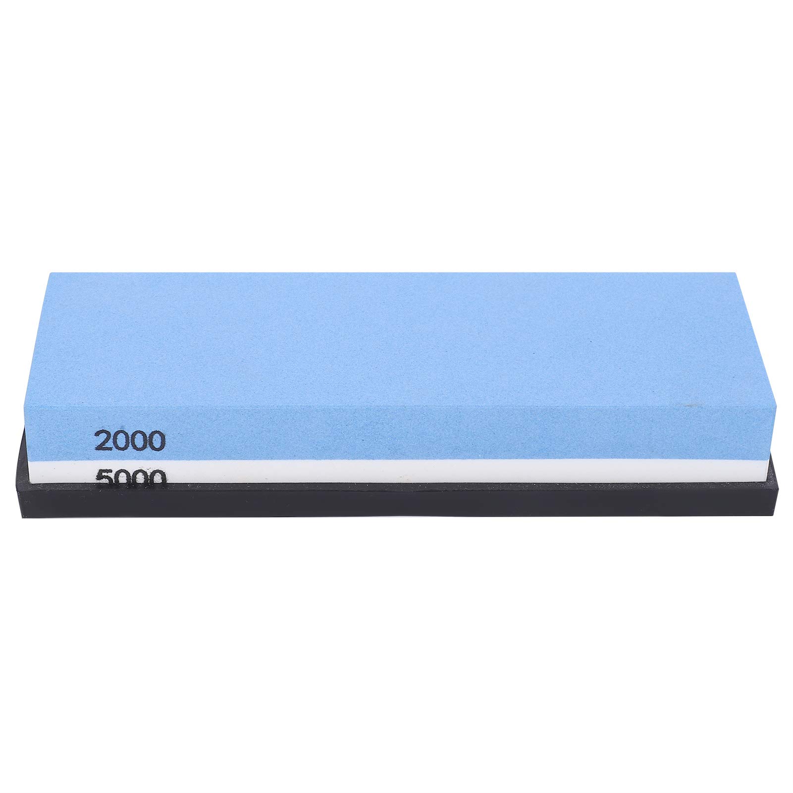 FOTABPYTI Sharpener Stone, Grinding Tools Double‑Sided Whetstone, Premium Professional Non-slip Bamboo Base for Home Kitchen BBQ Knife Butcher Knife