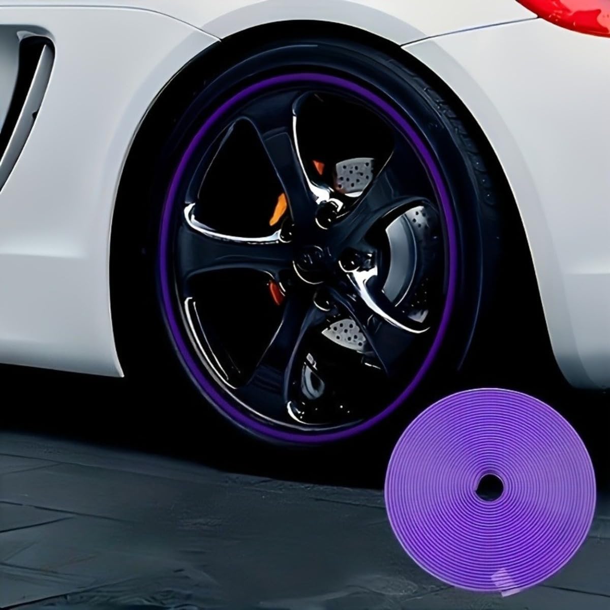 WANJUNSHANGMAOYOUXIAN Car Rim Protectors for Nissan NV300 Platform/Chassis (2016-), 8m Length Durable Flexible Wheel Hub Trim Guards Waterproof Anti-Scratch Decorative Styling Strip,Purple