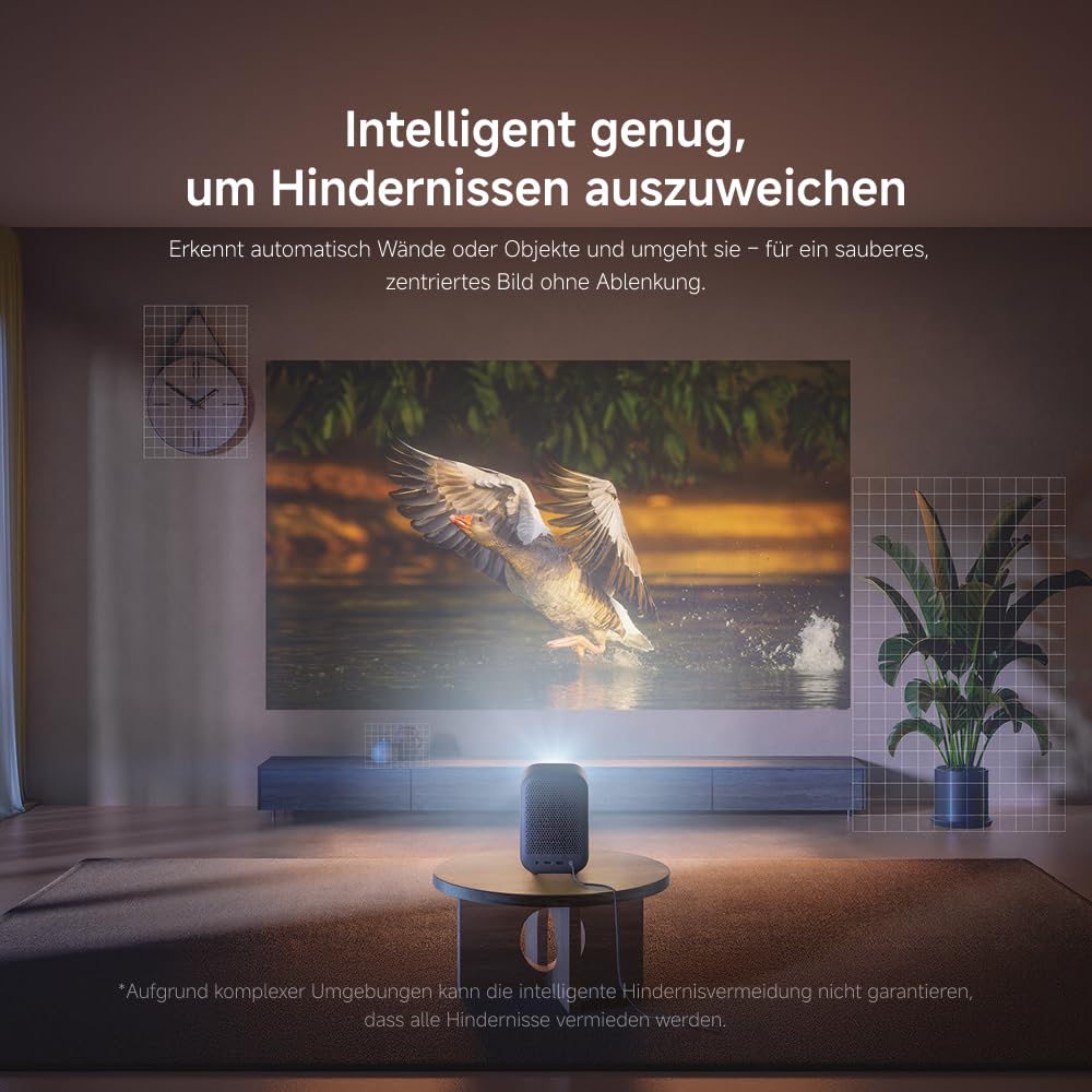 Xiaomi L1 Smart Beamer 1080P Full HD mit Google TV & Netflix, Tragbarer Heimkino Projektor, Autofokus & Keystone, HDR10/HLG, 120" Display, 5G WiFi Bluetooth, Dolby Audio, Outdoor Beamer für Kinoabende