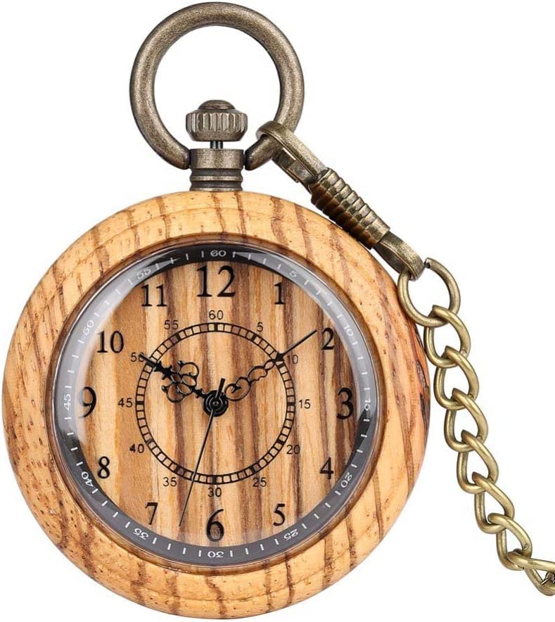 Orologio Da Tasca Con Catena, Classico Vintage Quarzo Ciondoli Orologi Taschino Per Dad Grandfather Nonno Orologio Da Tasca Da Uomo Come Retro Regali Per La Festa Del Papa Anniversaire Noel