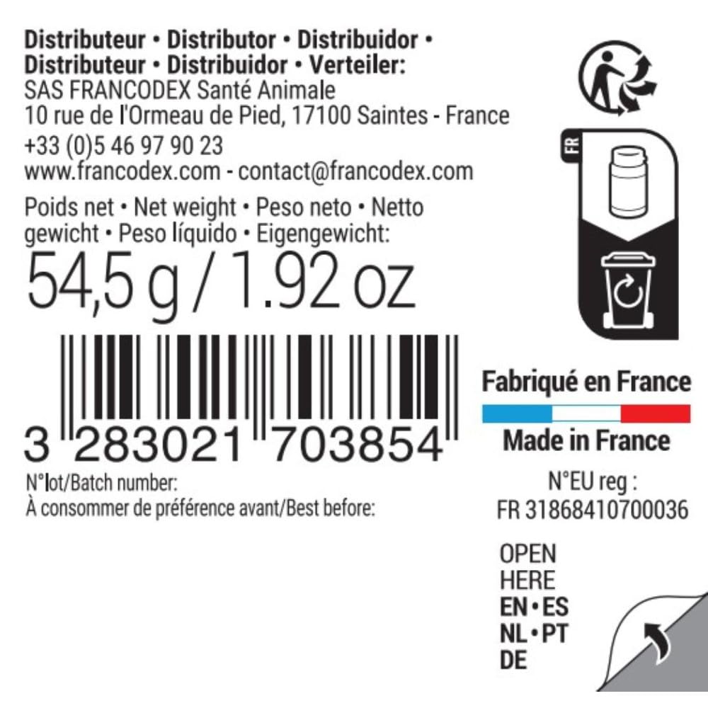 Francodex - Lievito di Birra Cane & Gatto - 60 Compresse 170385 Multicolore