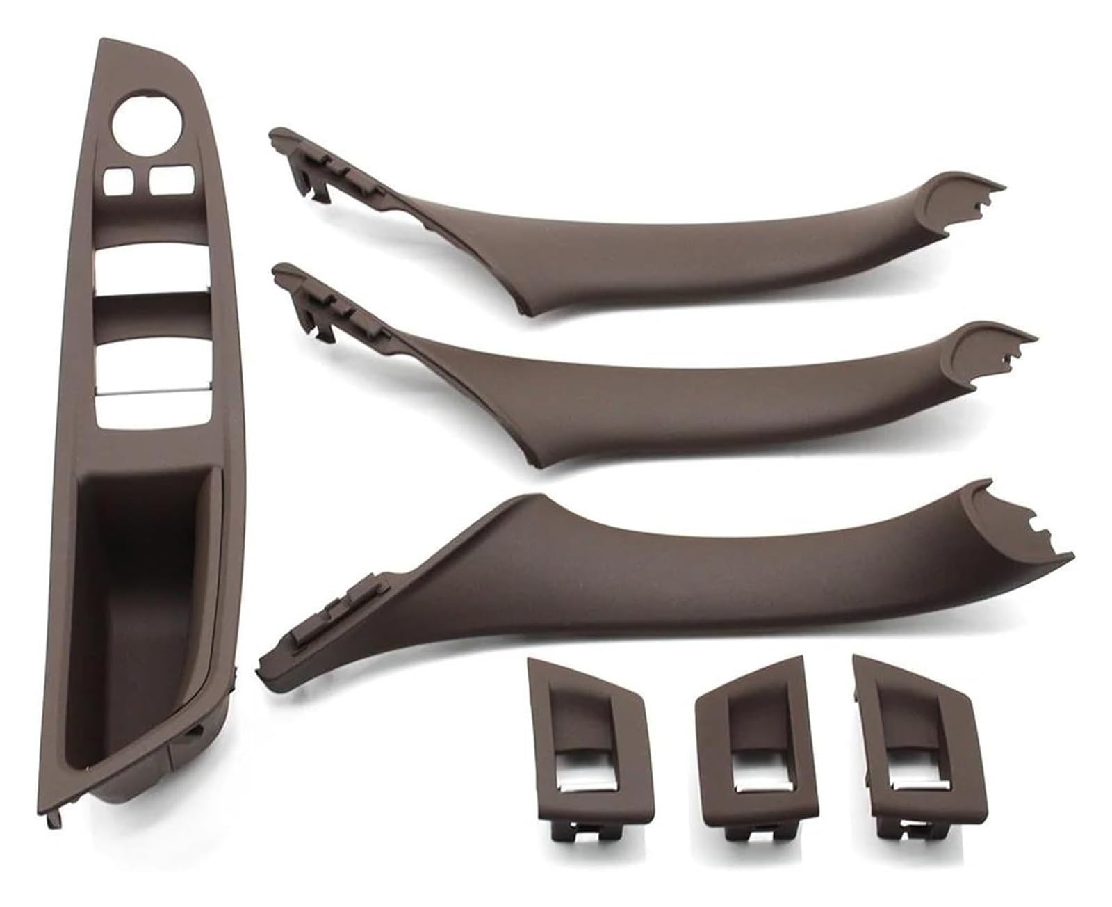 FANGZIQQ for 5 Series F10 F18 523 525 528 Left Drive LHD Car Interior Door Handle Pull Trim Accessories 7PCS Car Inner Door Handle(A Moka)