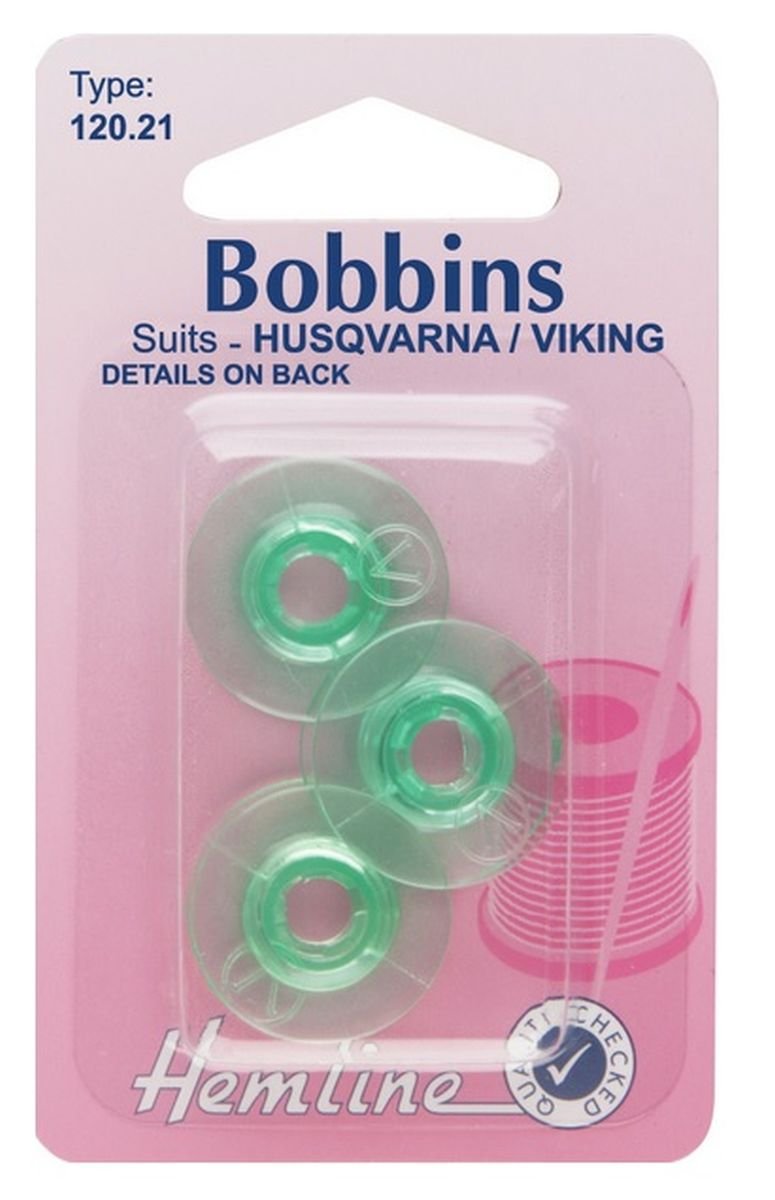 Hemline Green Plastic Bobbin Husqvarna And Viking H120.21