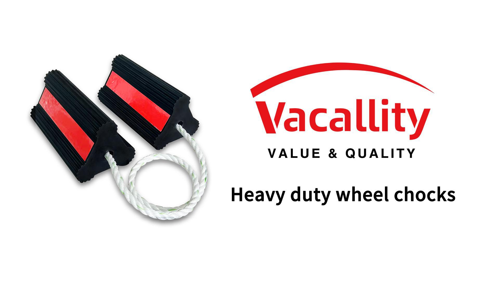 Chocks With Rope Reflective Chocks With Rope Vacallity Heavy Duty Rubber Wheel Chocks ...
