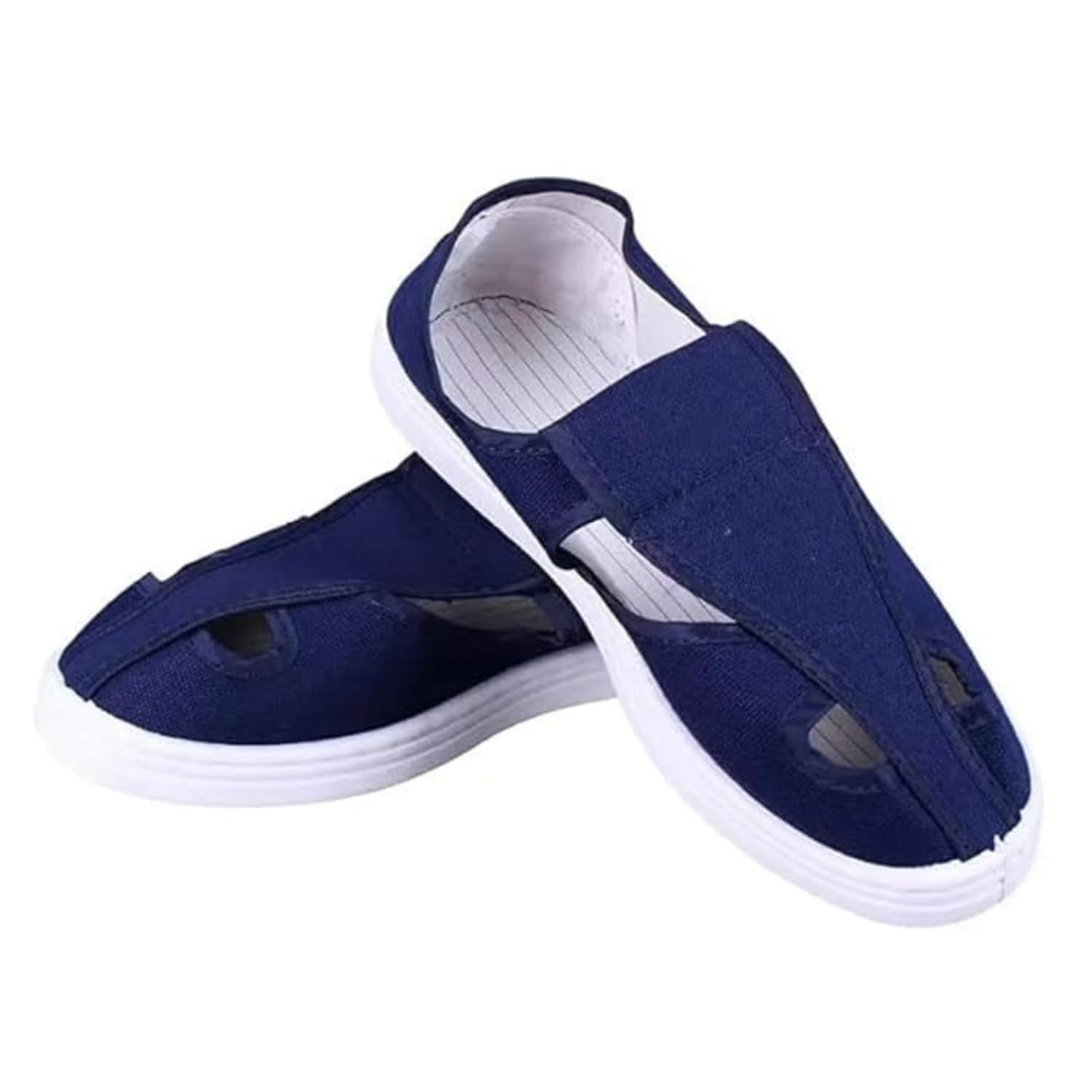 GLOBAL STATCLEAN SYSTEMS-Canvas ESD Shoes, Four Holes Type, Colour: Blue, Size (9) (B0CWRW37G3) Amazon Price History, Amazon Price Tracker