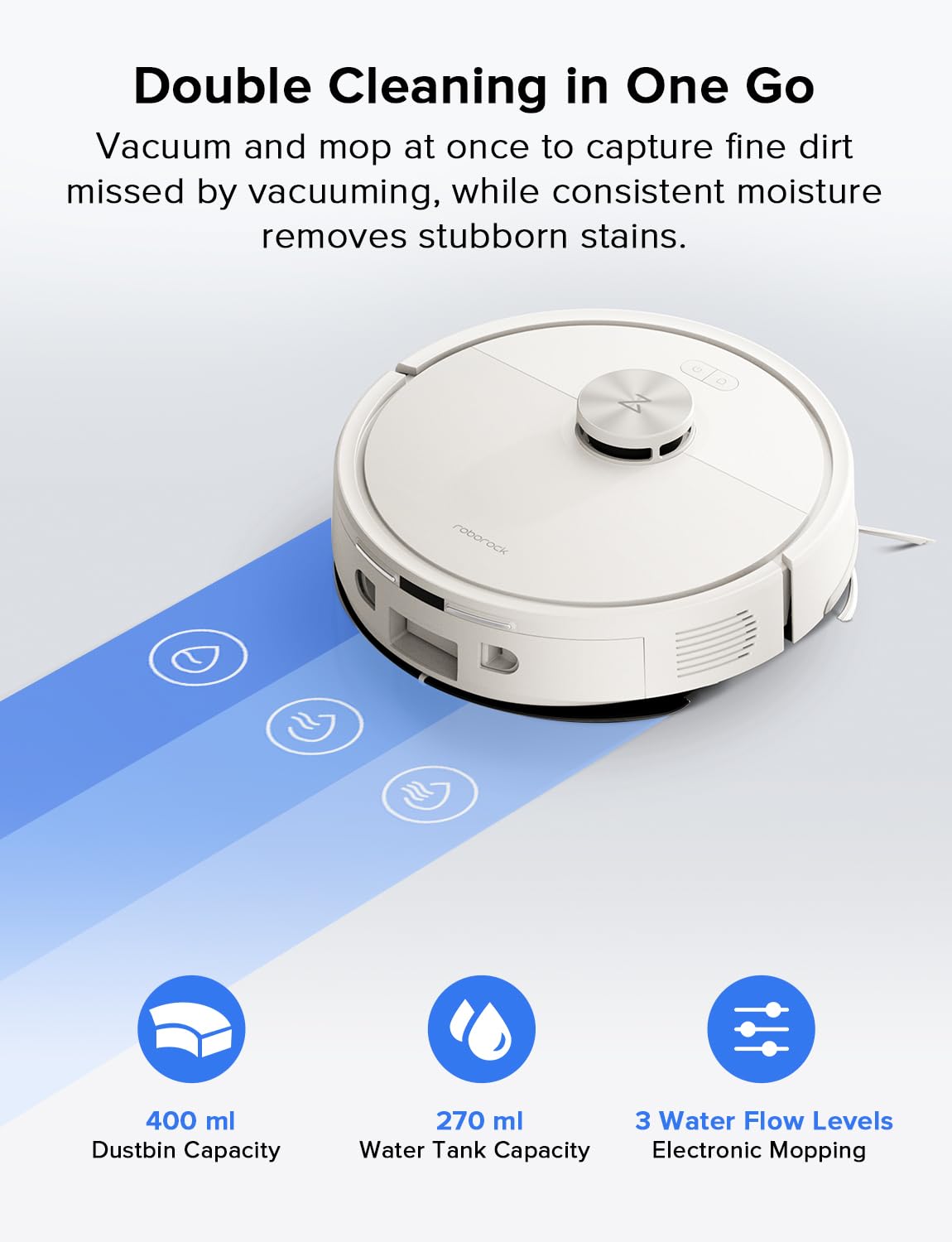 roborock Q7 L5 Robot Vacuum and Mop Combo, 8,000Pa Suction view 4