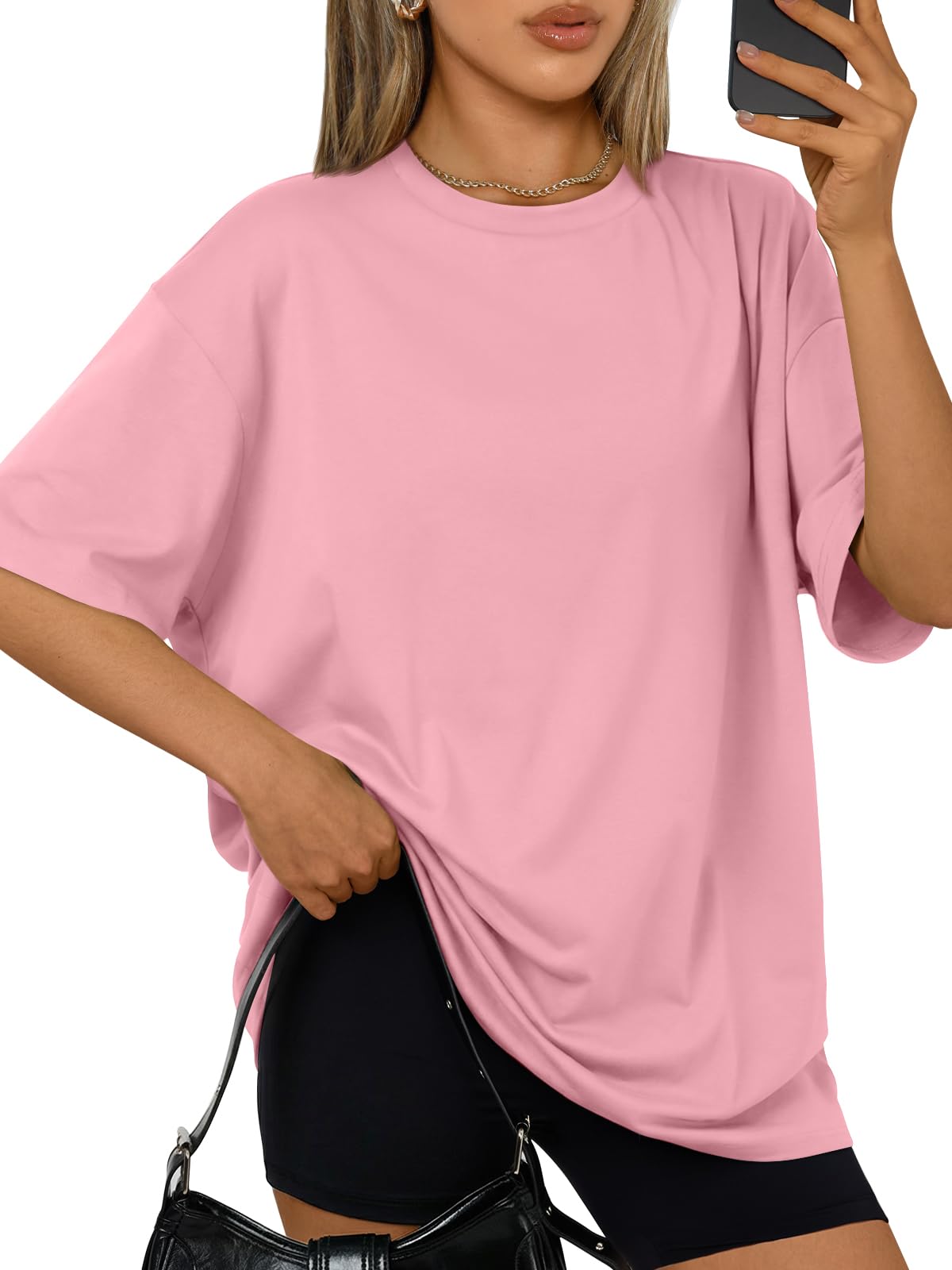 Trendy Queen Womens Oversized T-Shirts Short Sleeves Workout Tops | Casual Summer Gym Tees Plus Size Fashion Clothes 2026