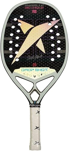 Drop Shot Conqueror 12 por Nicole Nobile 2024 - Raqueta de tenis de playa con núcleo de espuma viscoelástica EVA, tenis de playa profesional, color