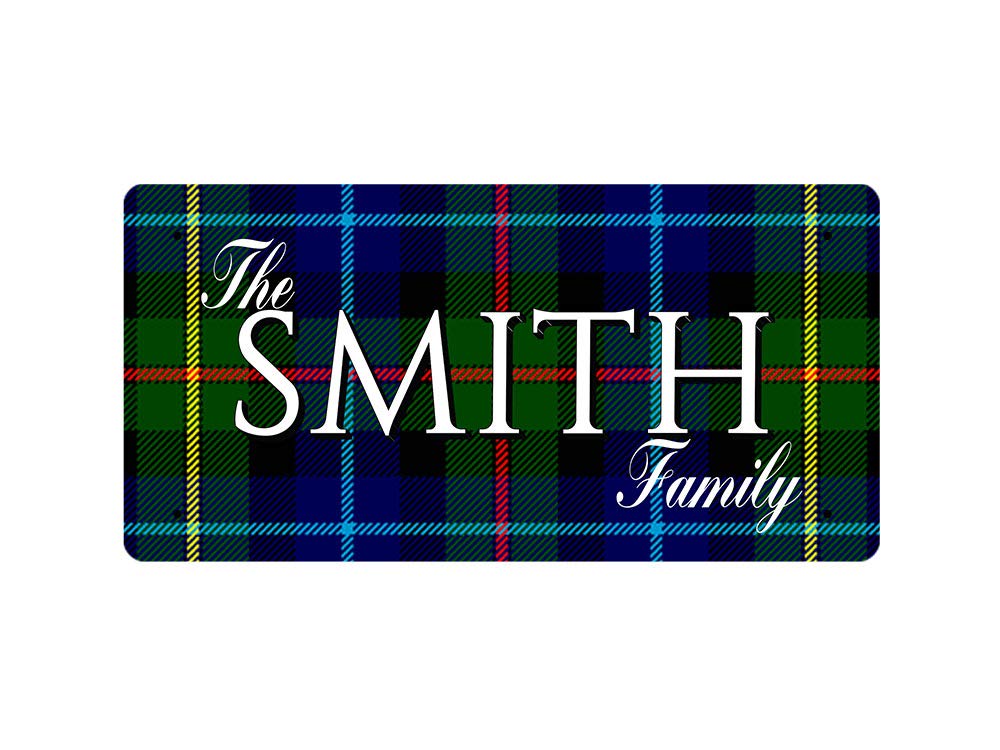 McMug - The Smith Family (Smith Modern Tartan) - Metal Sign, Decorative Sign, 200mm x 100mm
