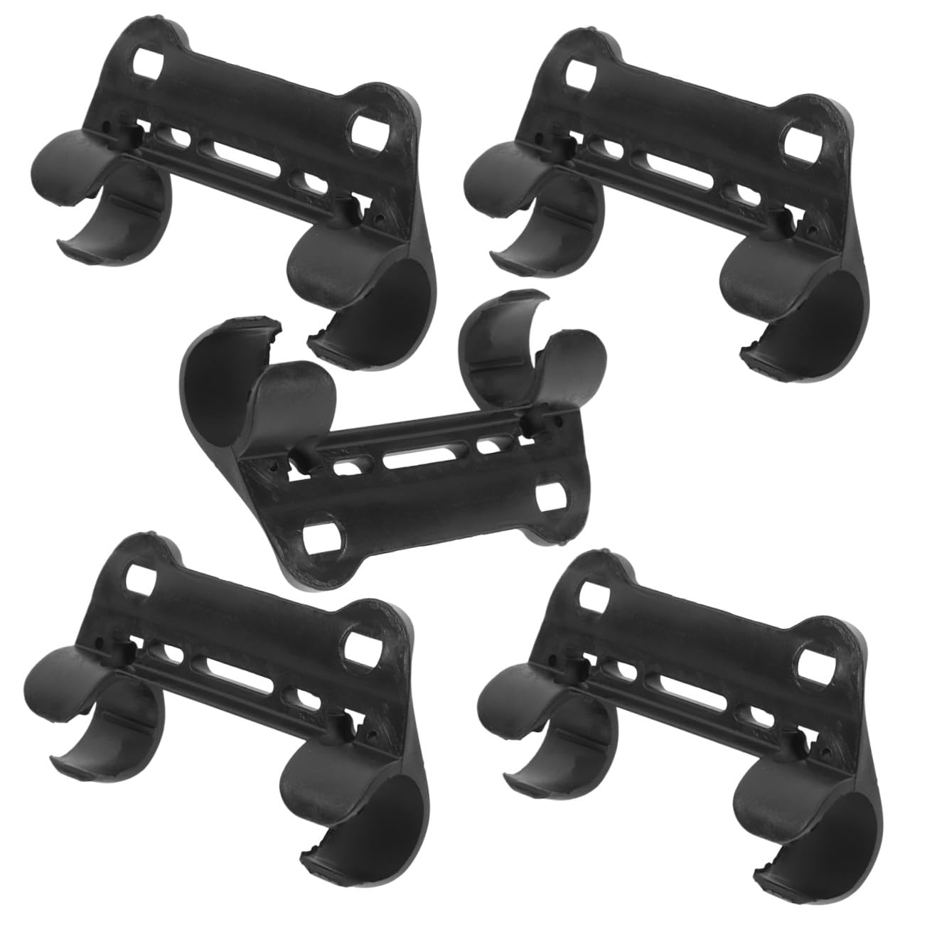 TOYANDONA 5 Pezzi Clip Fissaggio Pompa Bici Nero in Nailon Leggero per Accessori Biciclette e Telaio Portapompa per Ciclismo