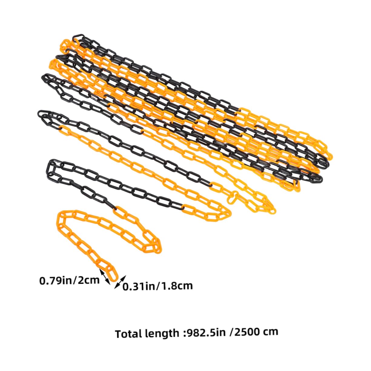 Plastic Safety Chain Barrier Halloween Chains for Crowd Control Parking Barrier