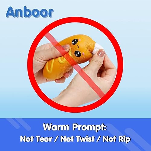 Miniatura 6 de Anboor 4 piezas Squishies Hot Dog Cake Pan Donut Kawaii perfumado suave levantamiento lento exprimir alivio del estrés niños juguete Navidad