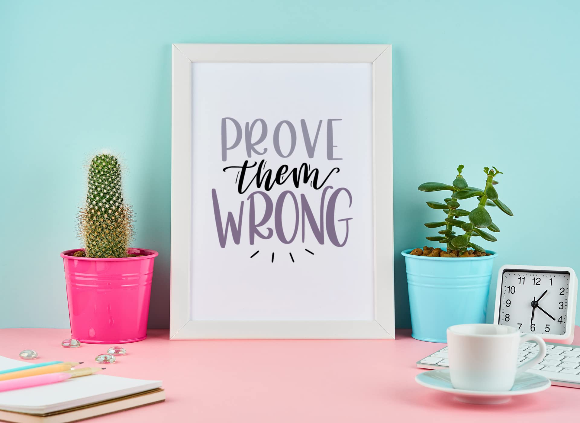 LS Bright Design Motivational Inspirational Unframed Home Wall Decor Poster Prints (High Gloss Finish A5 (148 x 210mm), 13. Prove Them Wrong)
