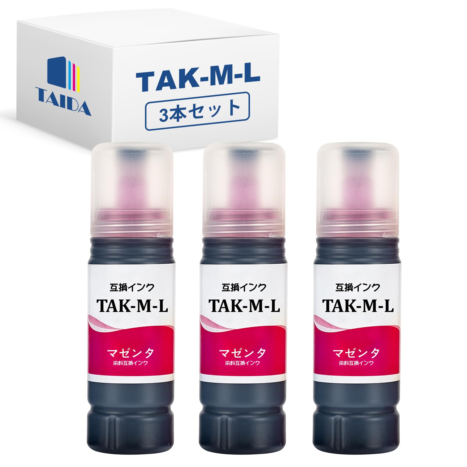 Amazon.co.jp: TAK-M-L TAK-M マゼンタ エプソン用 互換インクボトル